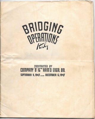 Item #59576 BRIDGING OPERATIONS. ITALY