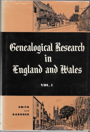 Item #59812 GENEALOGICAL RESEARCH IN ENGLAND AND WALES. 2 Volumes. David E. Gardner, Frank Smith