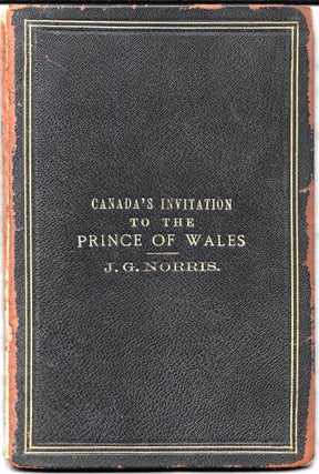 Item #61692 MR. J.G. NORRIS, AND THE VISIT TO CANADA OF H.R.H. THE PRINCE OF WALES
