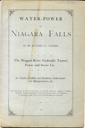 Item #63285 WATER-POWER AT NIAGARA FALLS TO BE SUCCESSFULLY UTILIZED