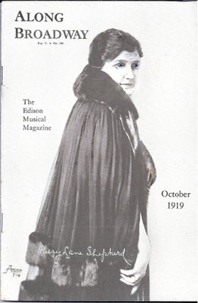 Item #63995 ALONG BROADWAY, The Edison Musical Magazine. October, 1919