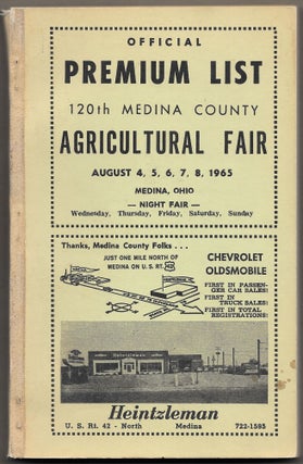 Item #64000 OFFICIAL PREMIUM LIST: 120th Medina County Agricultural Fair