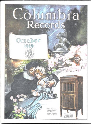 Item #64112 COLUMBIA RECORDS, OCTOBER 1919