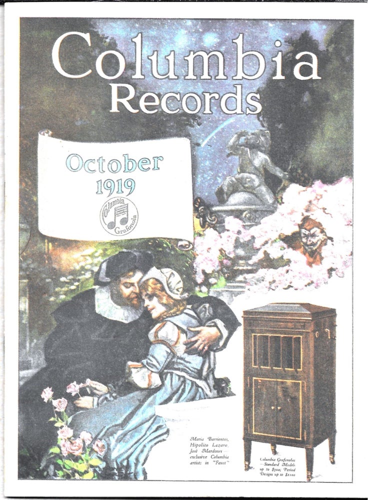 Item #64112 COLUMBIA RECORDS, OCTOBER 1919.