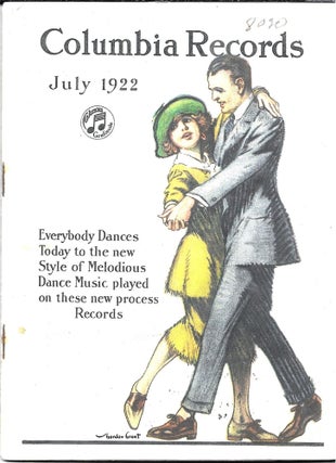 Item #64113 COLUMBIA RECORDS, JULY 1922