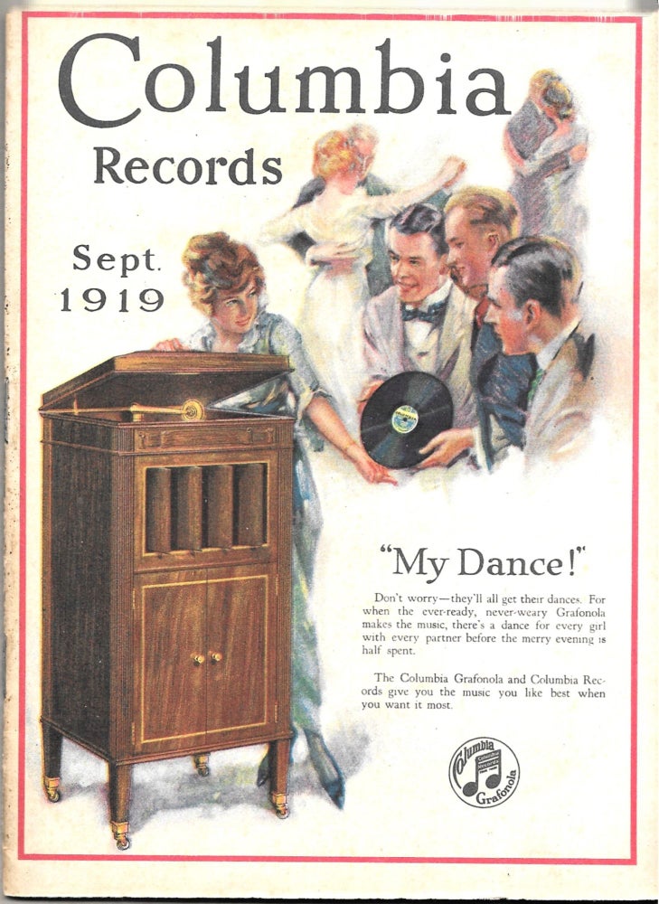 Item #64114 COLUMBIA RECORDS, SEPTEMBER 1919.