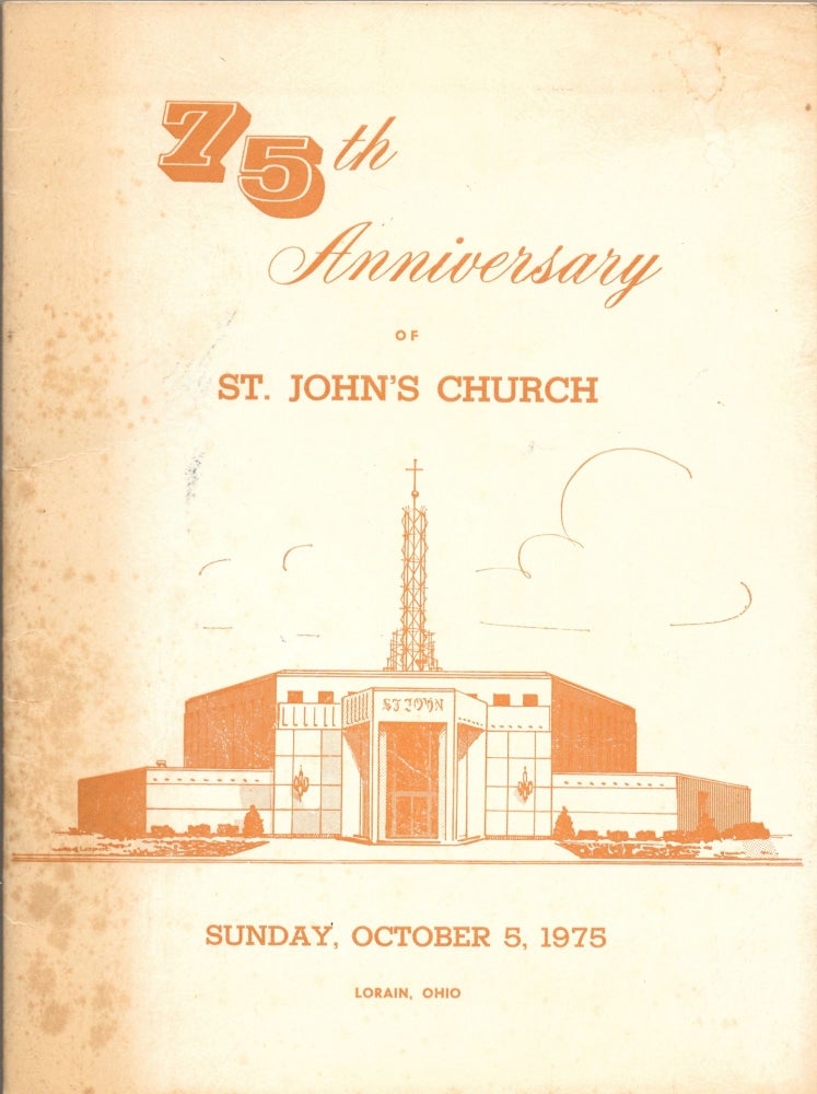 Item #65135 75TH ANNIVERSARY OF ST. JOHN'S CHURCH, SUNDAY, OCTOBER 5, 1975, LORAIN