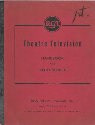 Item #65543 RCA THEATRE TELEVISION HANDBOOK FOR PROJECTIONISTS