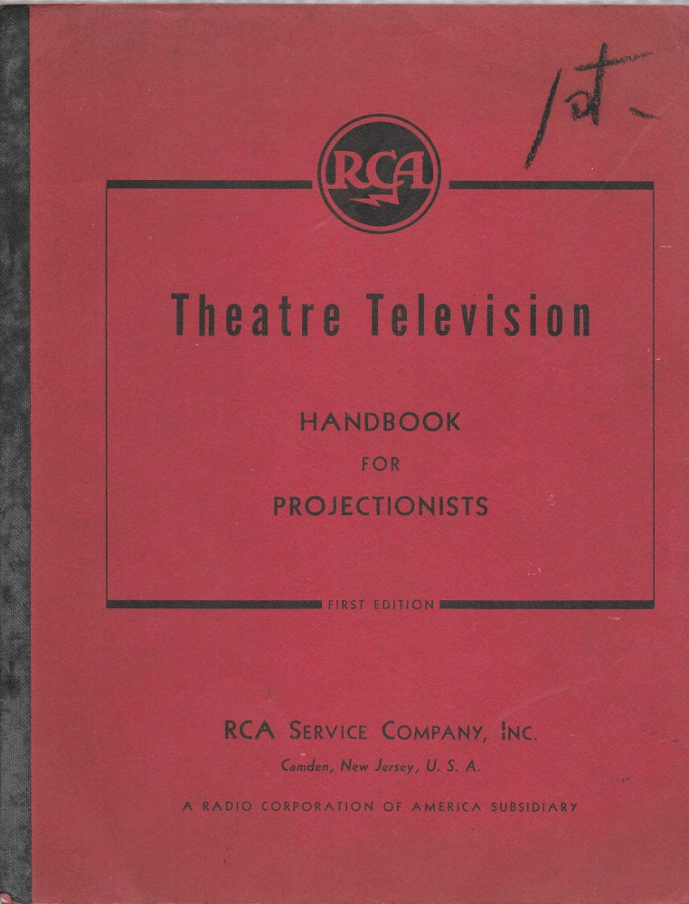 Item #65543 RCA THEATRE TELEVISION HANDBOOK FOR PROJECTIONISTS.