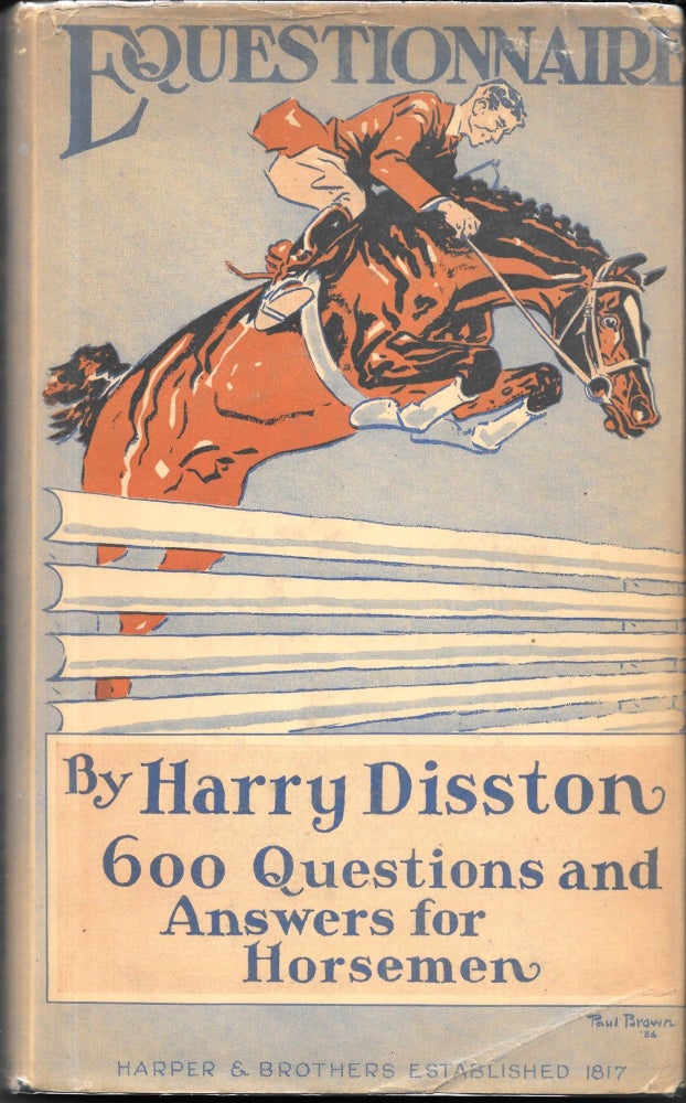 Item #66175 EQUESTIONNAIRE. Harry Disston.