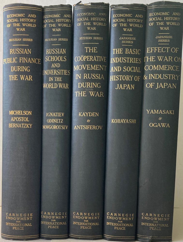 Item #66400 THE BASIC INDUSTRIES AND SOCIAL HISTORY OF JAPAN, 1914-1918. Ushisaburo Kobayashi.
