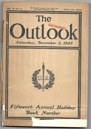 Item #66671 THE OUTLOOK. Vol. 75, No. 14. Dec. 5, 1903