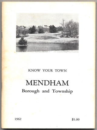 Item #66819 MENDHAM BOROUGH AND TOWNSHIP
