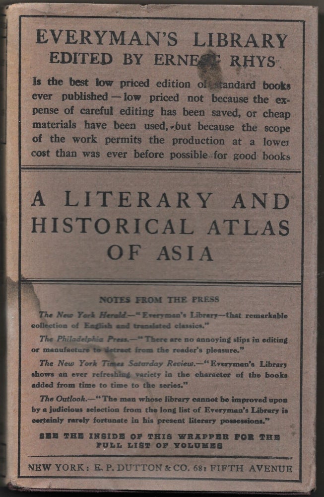 Item #66988 A LITERARY & HISTORICAL ATLAS OF ASIA. J. G. Bartholomew.