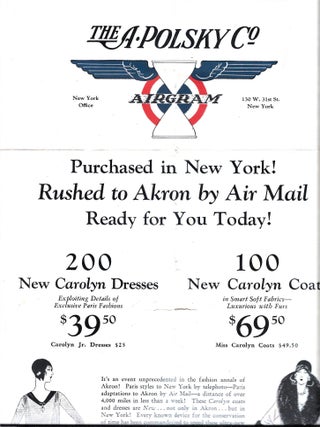 Item #67776 AIRGRAM, THE A. POLSKY CO