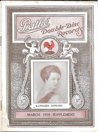 Item #67888 PATHE DOUBLE - DISC RECORDS. March 1918 Supplement