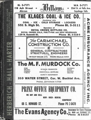 Item #68254 AKRON, bARBERTON AND CUYAHOGA FALLS OFFICIAL CITY DIRECTORY, 1958 - 1959